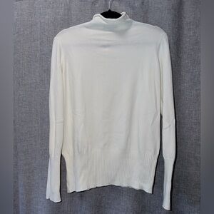 French Connection Off-White Knit Crewneck Sweater large